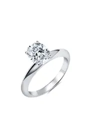 Crislu Oval Cubic Zirconia Ring