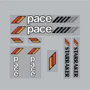 Pace - STARRAKER - black decal set - old school bmx