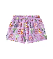 [Stella McCartney Kids] Stella McCartney Kids Logo cotton shorts Y 4 purple
