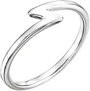 [JewelryWeb] 925 Sterling Silver Stackable Ring Size 6.5-Stackable-Ring for Women
