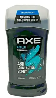 AXE Deodorant Apollo Sage & Cedarwood Scent 3 oz