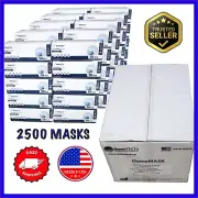 Face Masks Disposable Medical Case 2500 pcs (50 boxes/50 masks) ASTM 3 Loop USA