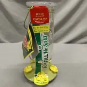 Perky-Pet DESERT BLOOM Top-Fill 32oz Glass Hummingbird Feeder 9108-2 GREEN
