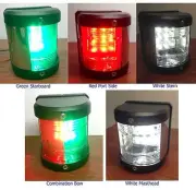 MARINE BOAT NAVIGATION LIGHtS 5 PCS LED STARBOARD, PORT, MASTHEAD, STERN & BOW