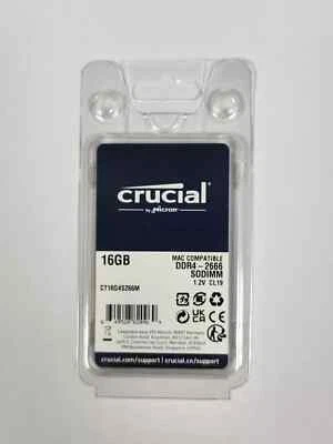 Crucial DDR4 16GB 2666MHz PC4-21300 Memory RAM For MacBook CT16G4S266M "NEW"