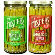 Foster's Pickled Asparagus Spears in a Jar Variety Pack 16oz 2 Pack Tradition...