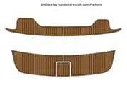 1998 Sea Ray Sundancer 450 DA Swim Platform Pad Boat EVA Foam Teak Deck Floor