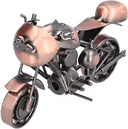Respicefinem Retro Bronze Classic Motorcycle Model Exquisite Home Decorative Handicraft Ornament Ideal for Bedroom Home Bar Restaurant Wedding Party Decor and Gift Giving