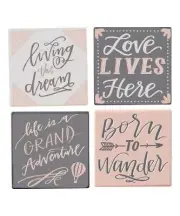 primitive by kathy Coaster Set - Living The Dream
