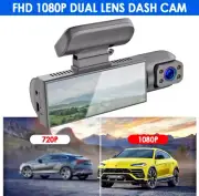 1080P Car DVR Dash Cam Video Recorder G-Sensor Front and Inside Camera Dual Lens