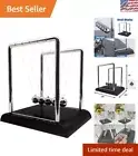 Sturdy Newton's Cradle for Physics Learning - Large Desk Toy for Stress Relief