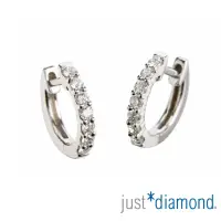 在飛比找momo購物網優惠-【Just Diamond】18K金 鑽石耳環 Pure