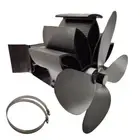 Heat Powered Fan Quiet Efficient Fireplace Fan 4-Blade for Log for