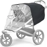 Thule Urban Glide Double Rain Cover - Waterproof, Windproof pram rain Cover (Double)
