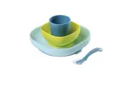 Beaba Silicone Suction Meal Set- Blue