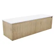 Fienza Alina Fluted 1500 Wall-Hung Cabinet Bathroom Vanity Scandi Oak 150RS-C