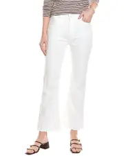HUDSON Jeans Barbara High-Waist White Bootcut Crop Jean