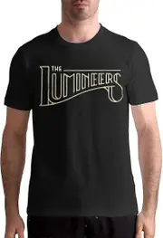The Lumineers T Shirt Men's Cotton Short Sleeve T Shirt Fashion Round Neck Tees X-Large