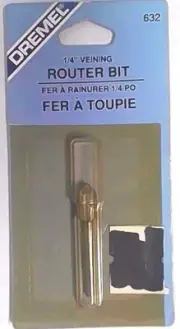 Dremel 632 1/4 " 6.4 mm Veining Router Bit