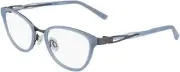 New Flexon W3011 424 Cat Eye Slate Blue Eyeglasses Authentic