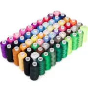 60 Rolls Sewing Threads Kit, 400 Yard per Polyester Thread Spools for Sewing ...