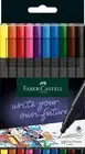 Faber-Castell Fineliner GRIP Finepen (Set of 10) Fibre tip pen 10 Count (Pack of