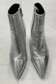 New $525 Rag & Bone Beha Boot Pointy Heel In Silver Size: EU36 (US6)