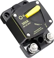 Xuegier Circuit Breaker Fuse Reset 12-48V Dc Car Audio Amplifier Circuit Breaker Waterproof, 300A