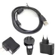 1A USB AC/DC Battery Power Charger Adapter Cord For Fujifilm Finepix T555 Camera