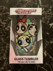 The Powerpuff Girls Glassware Cup 16 oz Pint Glass Cartoon Network New In Box