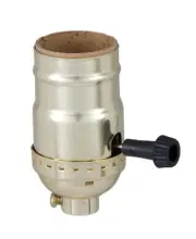B&P Lamp Aluminum On/Off Interior Sockets with Set Screw