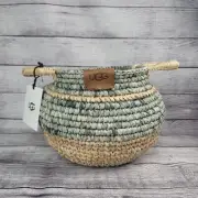 $158 UGG Basket, Home Decor, 12" x 9", Weston 72722