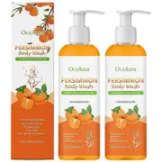 Persimmon Soap for Body Odor Control Purifying Deodorizing Persimmon Body Wash for Eliminating Body Odor Underarms, Intimate Inner Thigh 2pcs