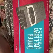 optimus portable cassette recorder player