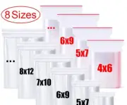 100 x Small Clear Plastic Bags Baggy Grip Self Seal Resealable Zip Lock