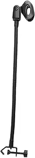 BESPORTBLE C Type Microphone Clip Rack Gooseneck Holder for Broadcasting Podcasting Compact Design for Recording Black