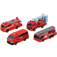 在飛比找momo購物網優惠-【TOMICA】小汽車組 消防車組(小汽車組)