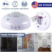 AC110-240V Infrared PIR Motion Induction Sensor Switch For LED Ceiling Light US