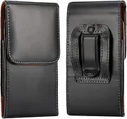 4.7inch Generic Leather Belt Clip Case Compatible with iPhone 13 Mini,12 Mini,SE2020,8,7,6,Vertical Belt Clip Glossy Grain Holster Case Pouch Compatible with Samsung Galaxy J7-2017 A3Pouch Case