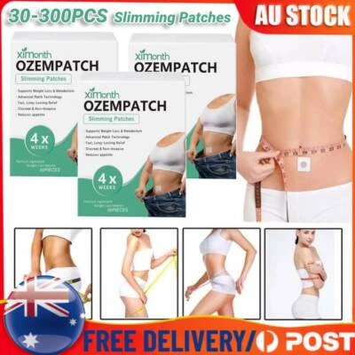 30-300PCS Weight Loss Slimming Patches Belly Button Patch Fat Burning Plaster AU