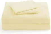 Knit Jersey 100% Cotton Sheet Set Soft and Comfy - Twin Extra XL, Beige