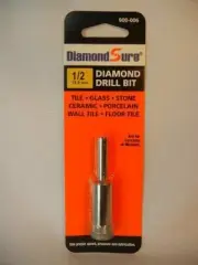 1/2" DiamondSure Diamond Drill Bit Glass Tile Granite Ceramic Porcelain Stone