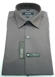 Kenneth Cole Reaction Men's Regular Fit Tonal Striped Dress Shirts Flint