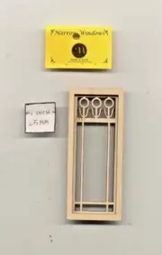 Window - Prairie Flower - 2187N wooden dollhouse miniature 1:12 scale USA made