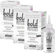 Tints of Nature Bold Pasteliser Semi-Permanent Hair Dye Strengthening and Hydrating - Trio Pack