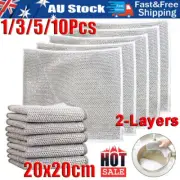 Double Sided Magic Sponge Kitchen Cleaning Cloth Washing-Dishes Scourer Brush