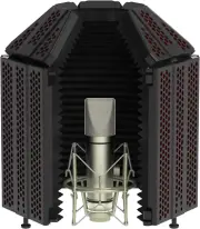 XTUGA Recording Microphone Isolation Shield, High Density Absorbent Foam 5 Panel
