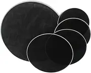Oshhni 5Pcs Drum Drumhead Silent Mute Drum Head Drum Set Head Skin, Drum Head Skin for Beginners, 10 12 14 16 22inch