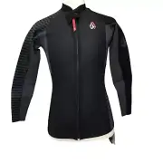 Volcom Wetsuit Stone Zip Jacket Men’s Size L Color Black/Gray Long Sleeve’s 2mm