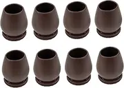 Hoement 8pcs Slip Table Chair Leg Protectors Furniture Feet Covers for Legs Durable TPE Material Easy to Clean Non Slip Floor Protection